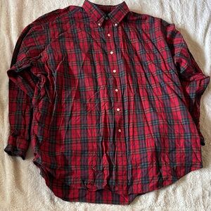 Ralph Lauren Red and Black Plaid Shirt
